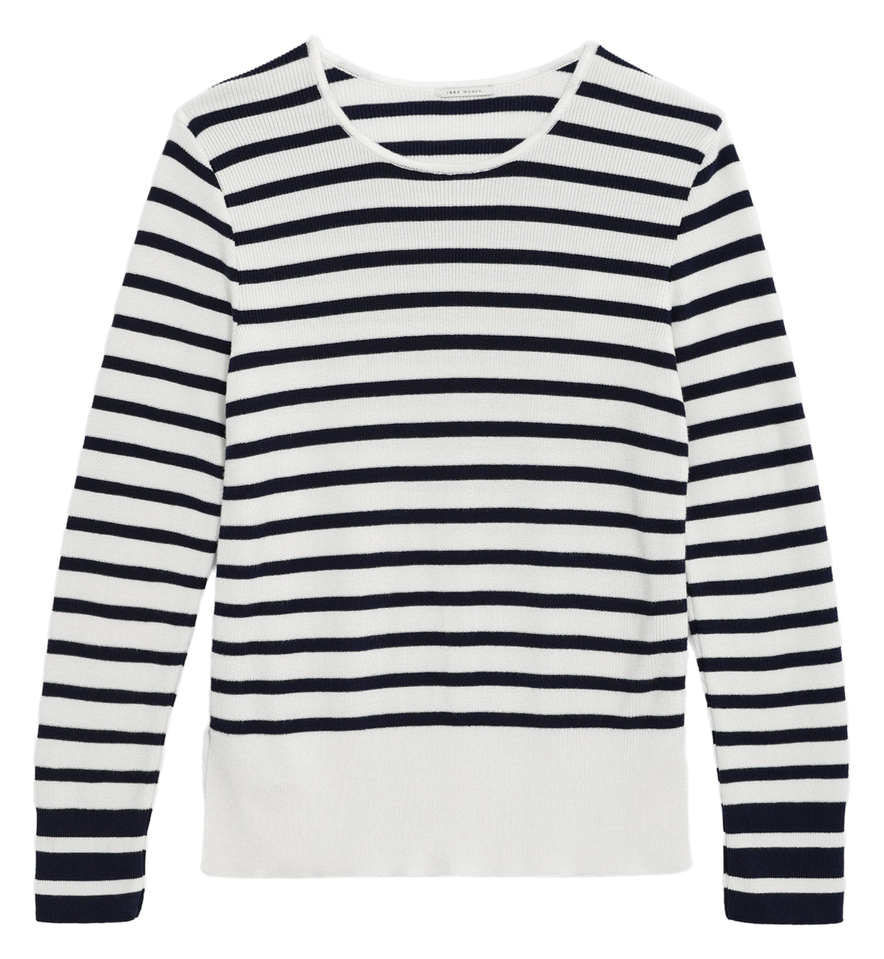 Pull marinière tricot avec badge | Bleu