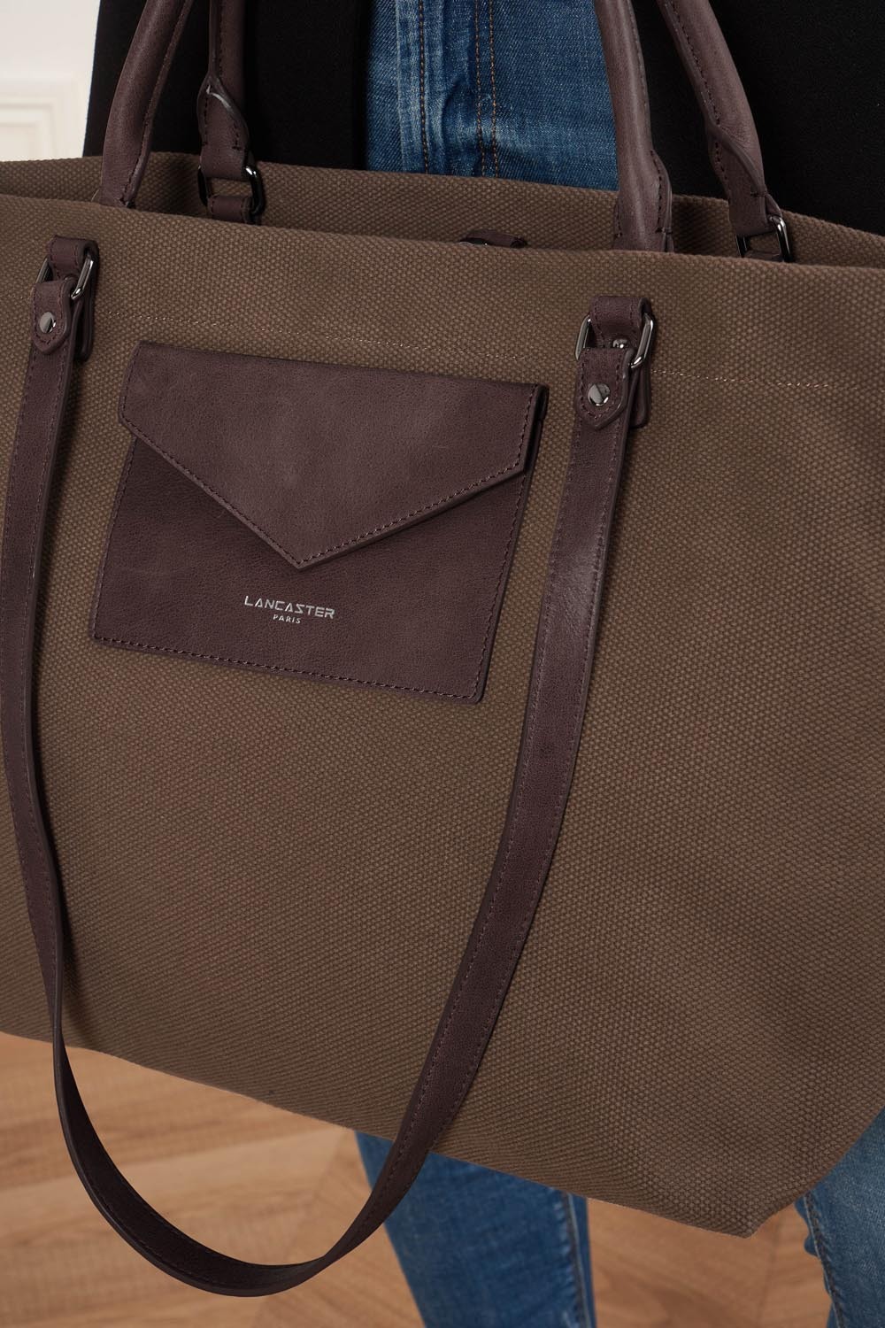 Canvas Conscious-Très grand sac cabas épaule