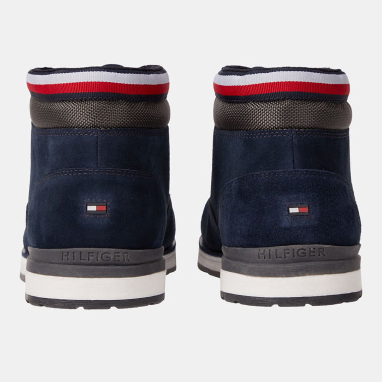 Tommy Hilfiger Boots en Velours de Cuir Outdoor bleu marine