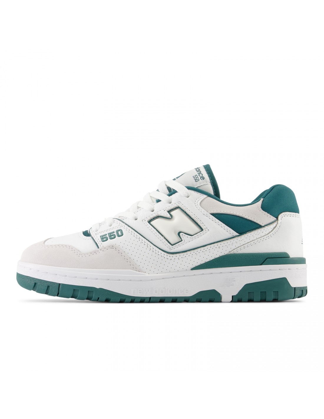 new balance Sneakers Homme 550 cuir Blanc/Vert
