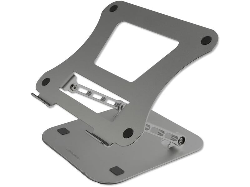 4smarts Notebook-Ständer ErgoFix H22 Space Gray Faltbarer Laptop-Tischständer mit einstellbarem Neigungswinkel