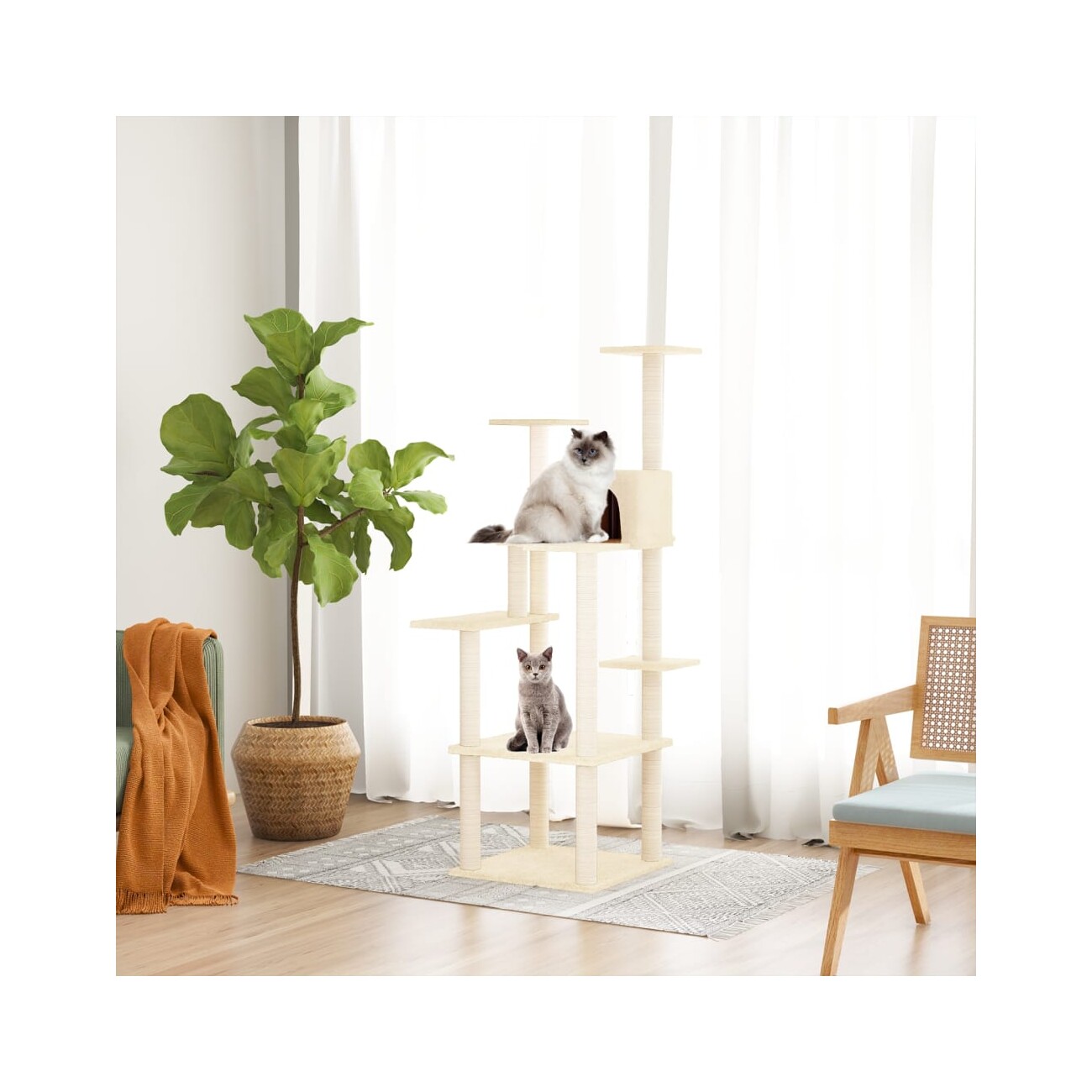 VidaXL Kratzbaum creme
