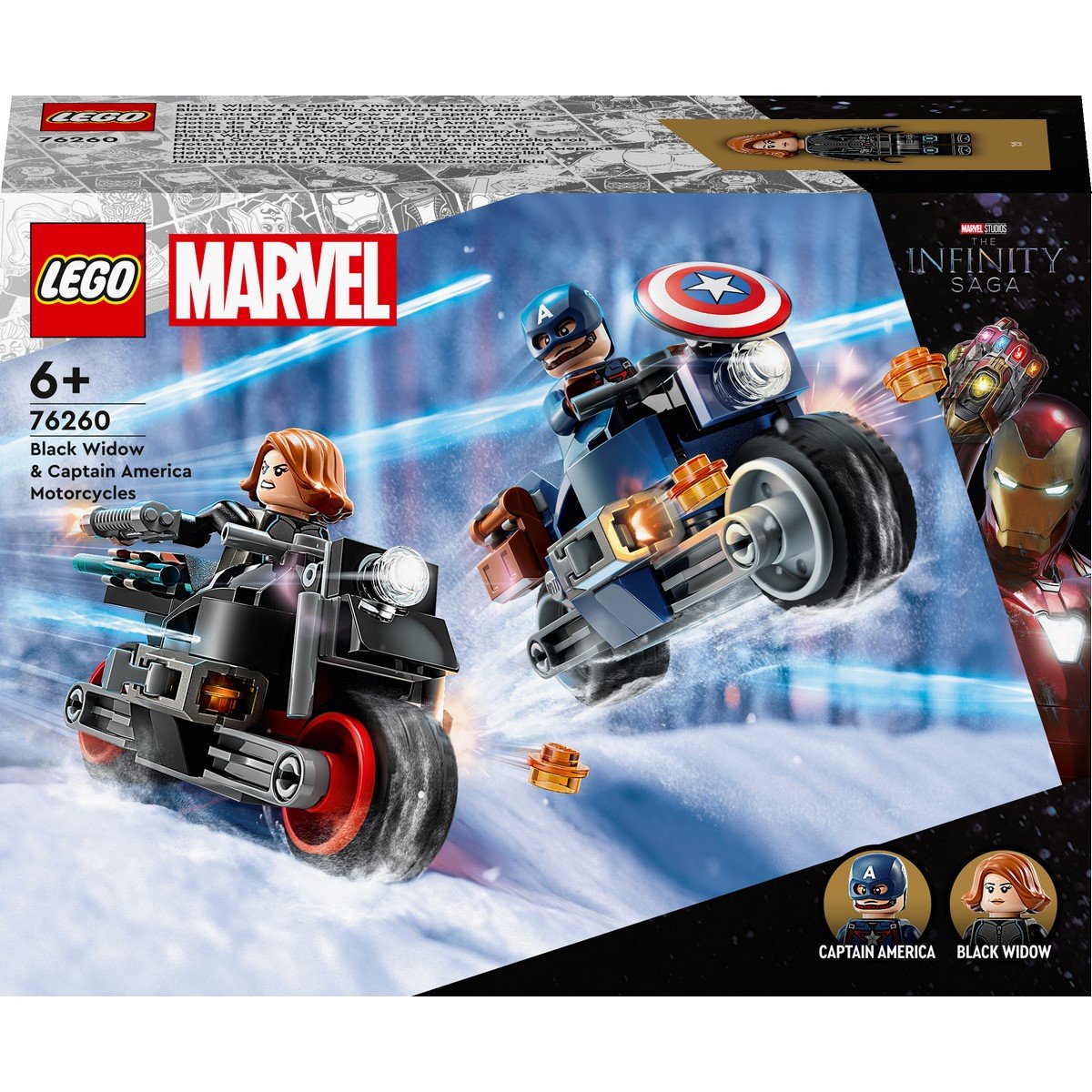 Motos Black Widow et Captain America Lego Marvel 76260