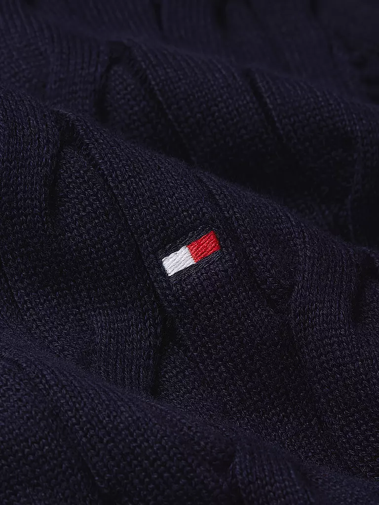 TOMMY HILFIGER Troyer Pullover blau