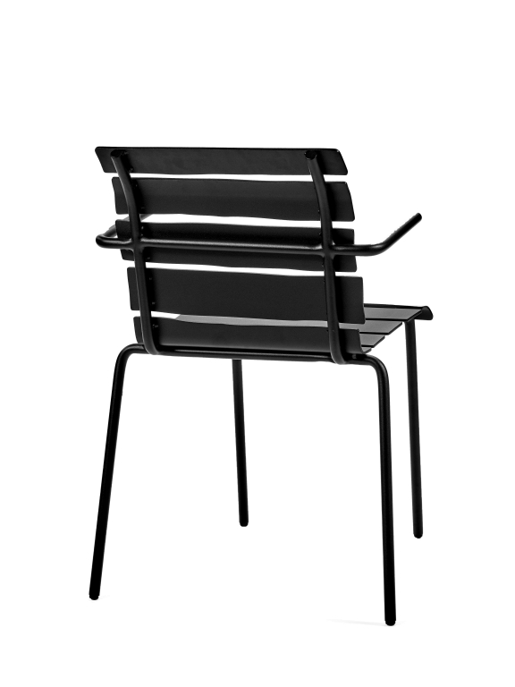 Valerie Objects Aligned tuinstoel met armleuning off white