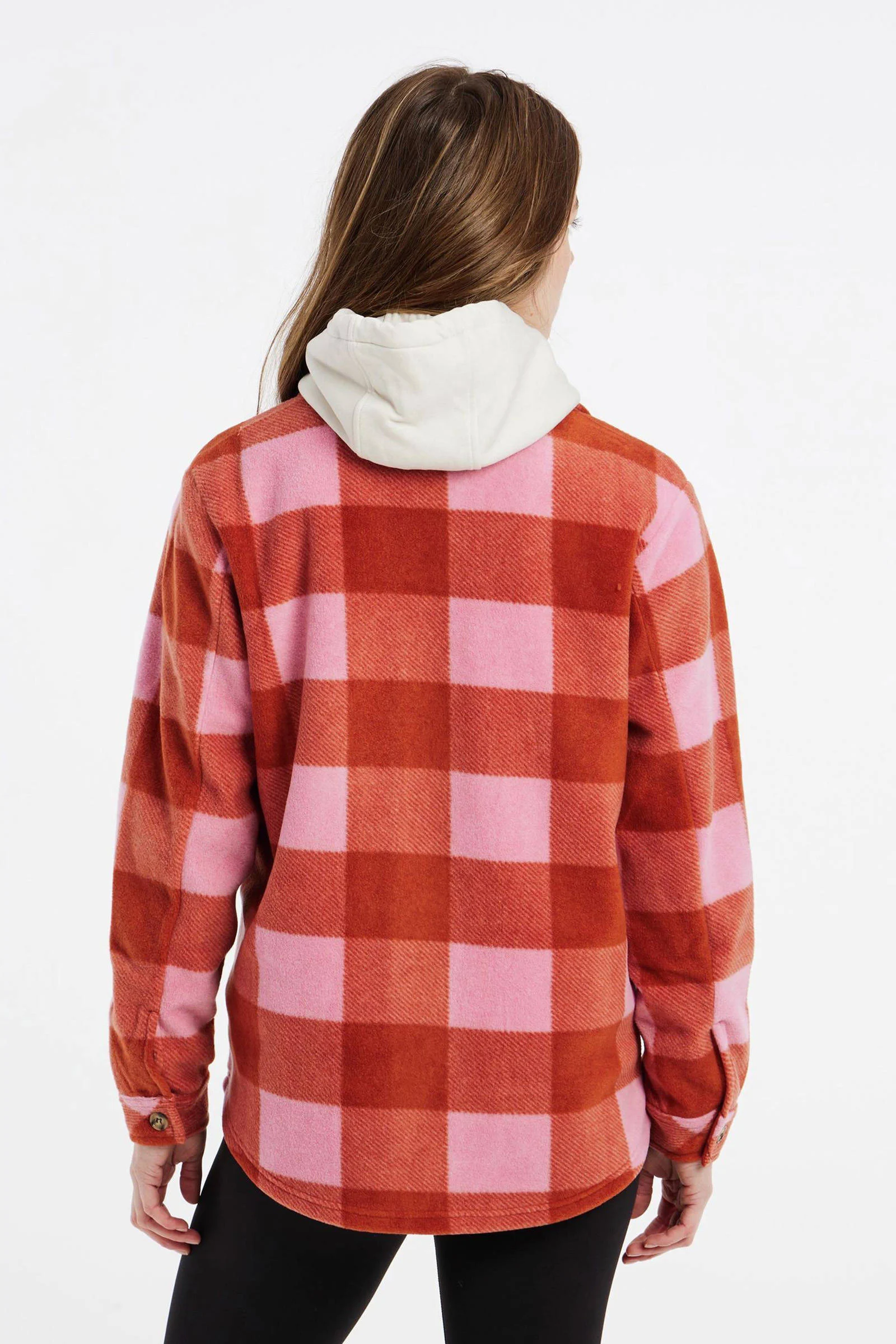 Protest fleece shacket Prtcelestah rood/roze