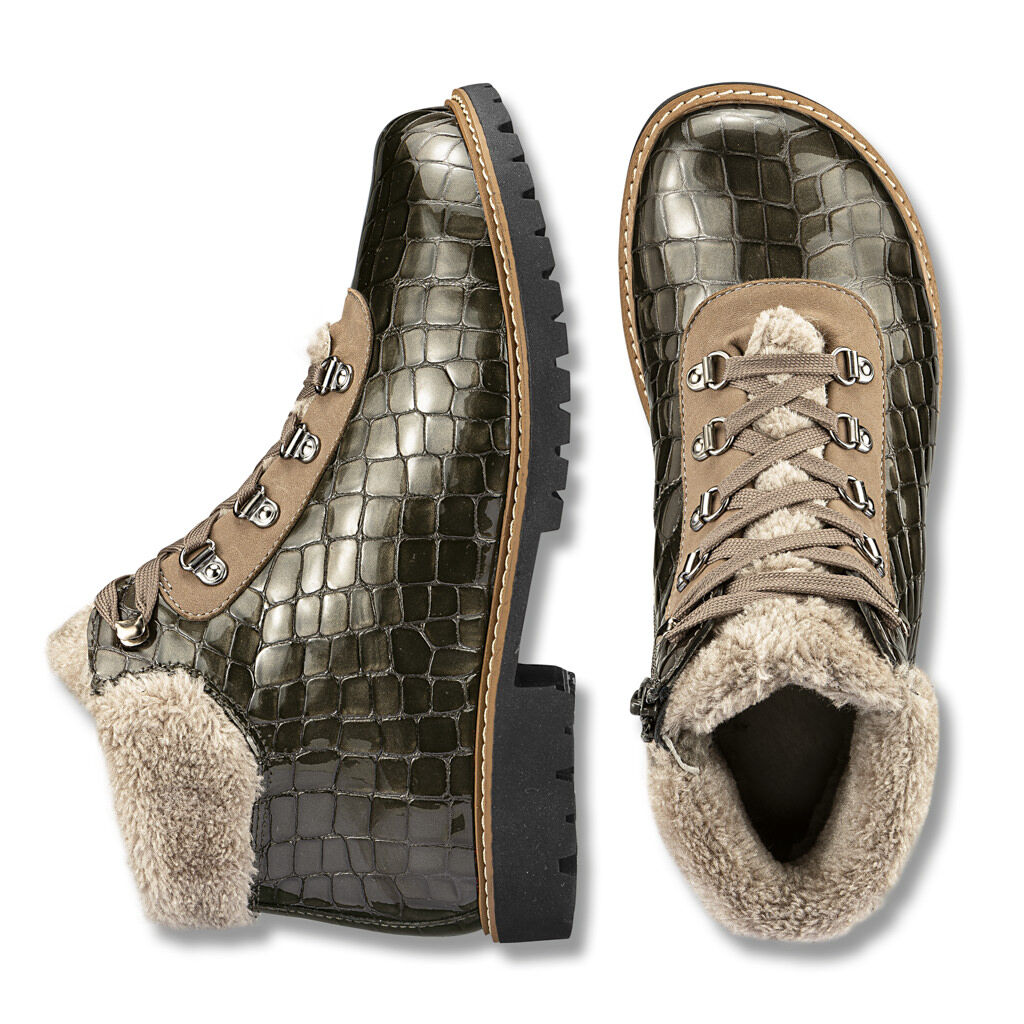 DAMEN - Halbstiefel CORVARA olivegrau