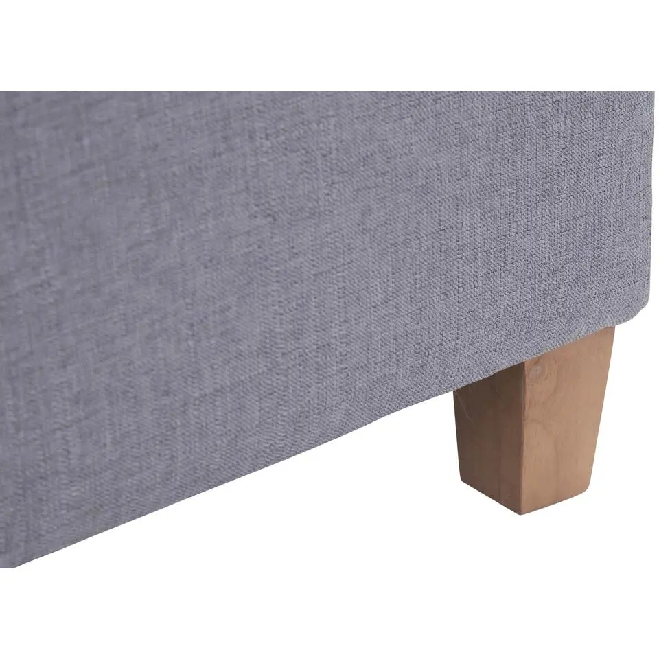 CLP Hocker Pharao antiek licht Frame - Stof - licht grijs