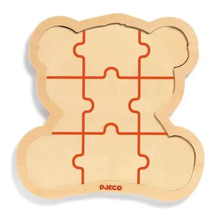 Djeco Holzpuzzle: Panda, 9 Teile