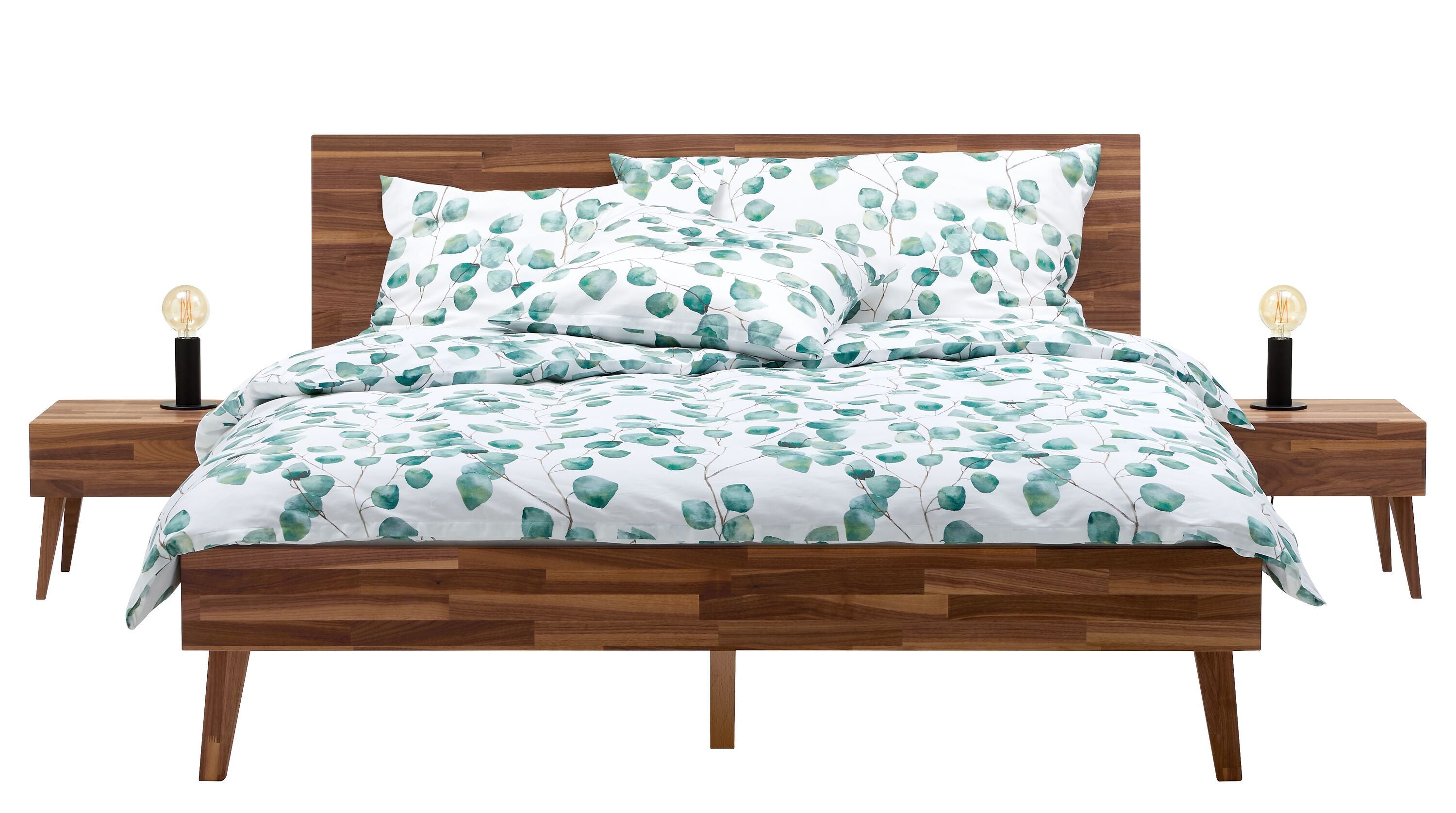 EUCALIPTO Satin-Duvetbezug - Grün / Duvetbezug - 200 x 210 cm