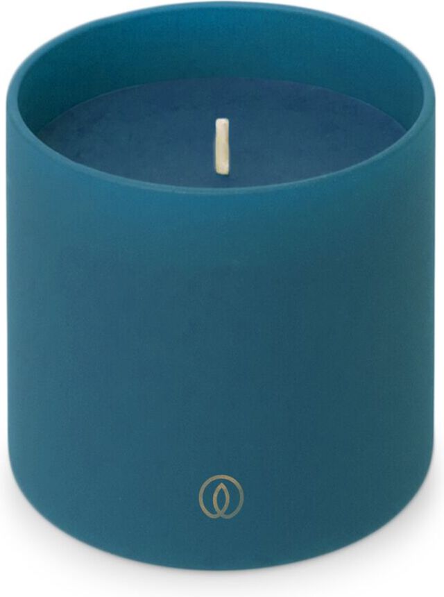 Spaas geurkaars Essential collection Soft Sunrise blauw 35 uur D 7 H 7 cm