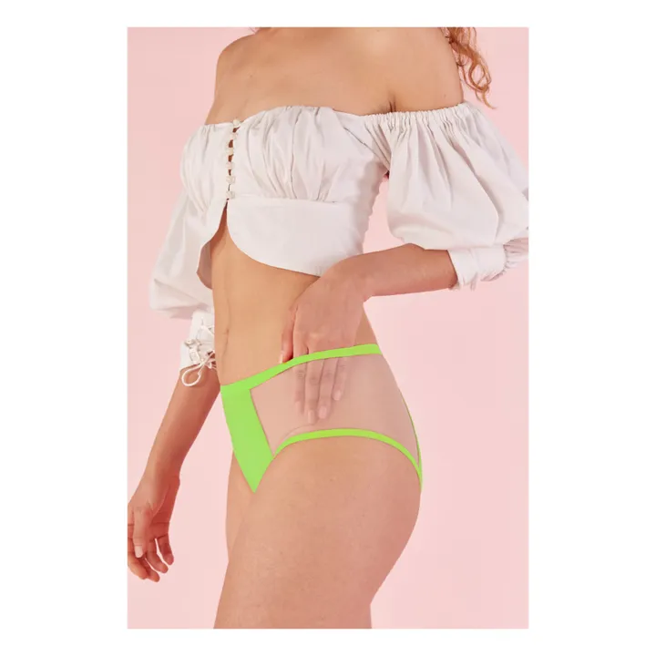 Pantys Culotte Menstruelle Taille Haute - Flux Abondant | Vert