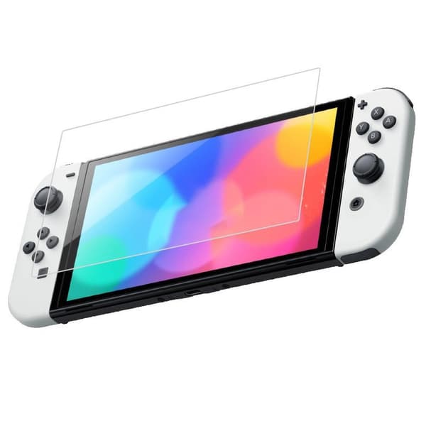 INF Skjermbeskytter i herdet glass, for Nintendo Switch OLED