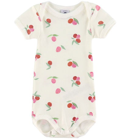 Petit Bateau Bodys k/ä - 3er-Pack - Weiß/Rosa