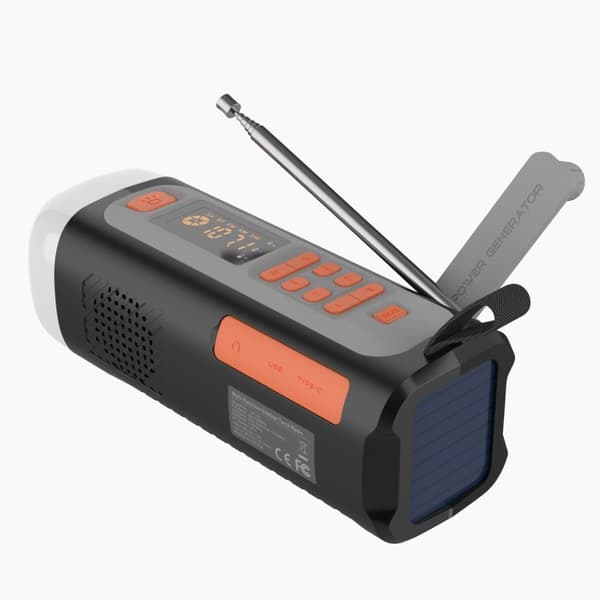 4500mAh nødradio AM/FM/SW håndkrankradio trådløs høyttaler