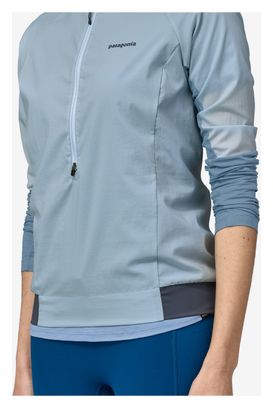 Veste Trail Running Femme Patagonia Airshed Pro Pullover Bleu