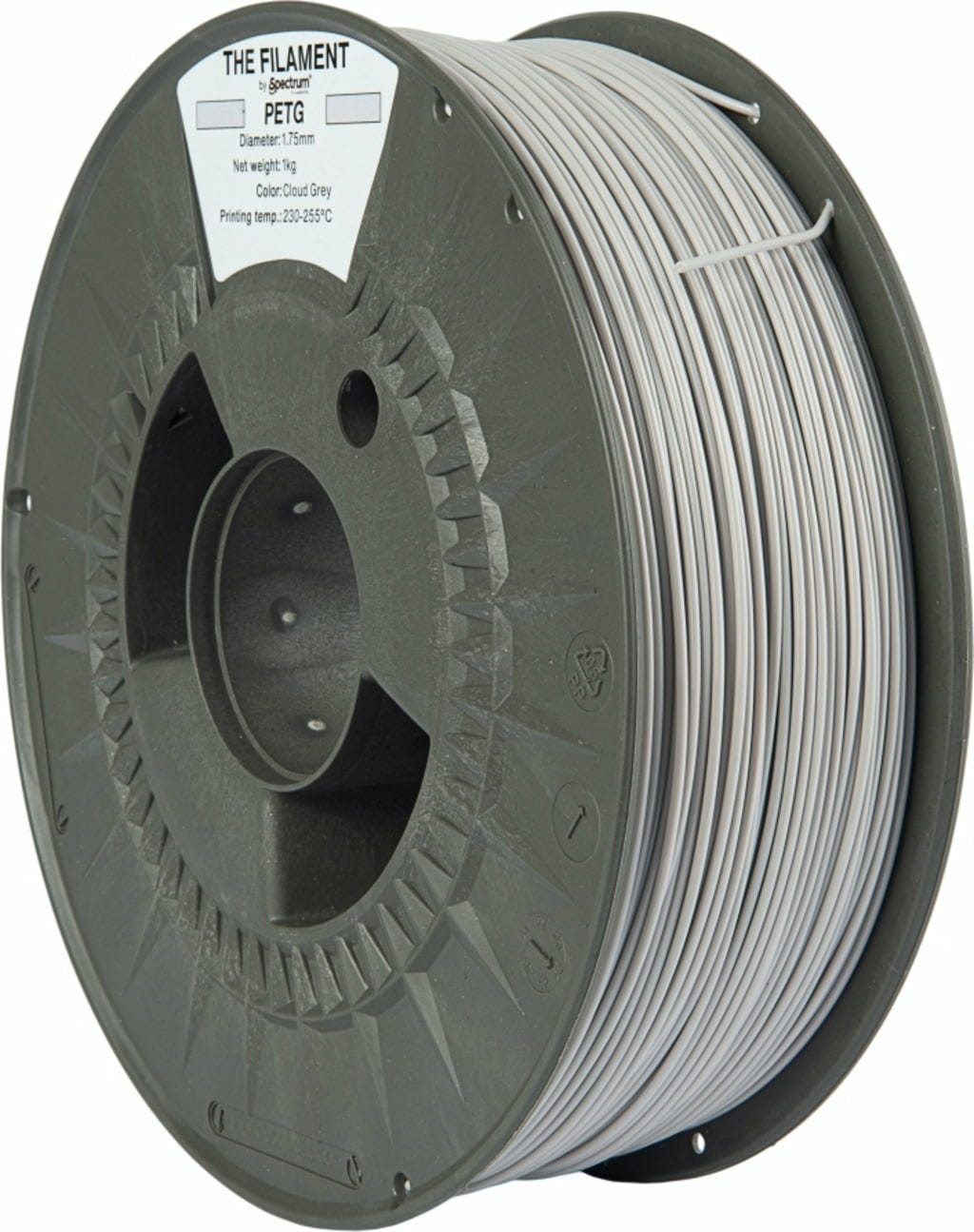 The Filament  PETG Cloud Grey, 1,75 mm / 1000 g    Erschwingliches PETG in Cloud Grey