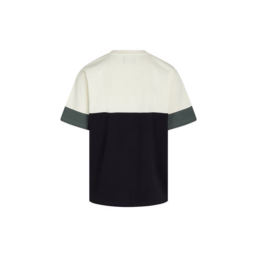 Mads Nørgaard Magnus Block T-shirt, Deep Well/Vanilla Ice, S