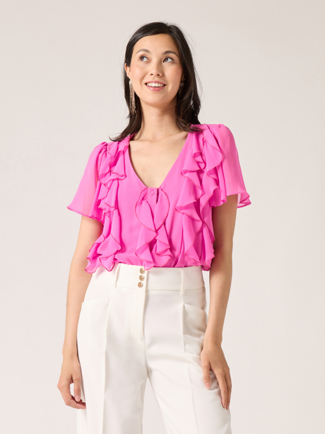 Blouse à volant