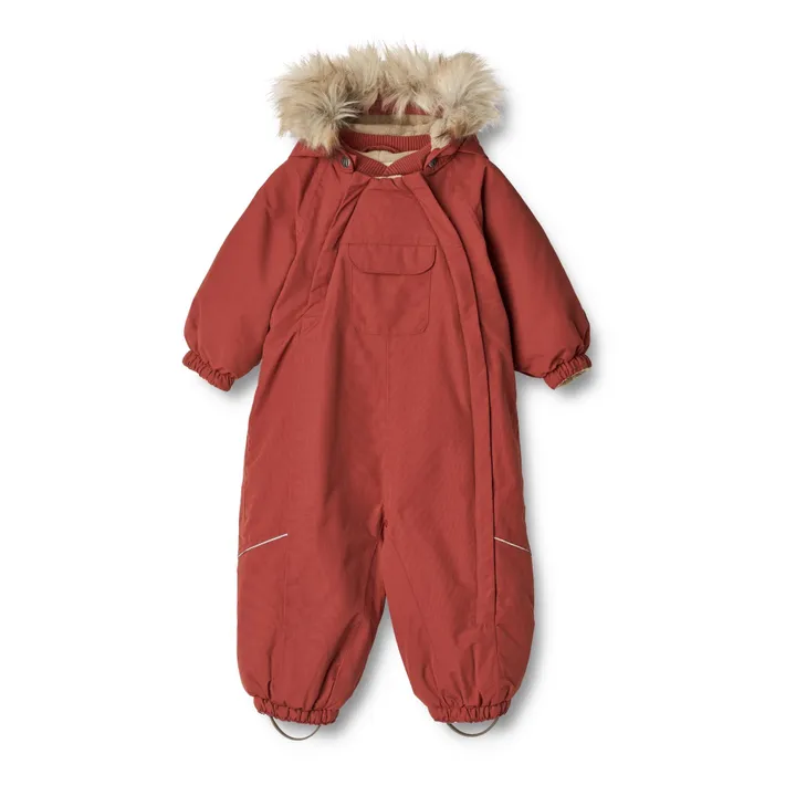 Wheat Combinaison de Ski Façon Fourrure Matières Recyclées Nickie | Rouge