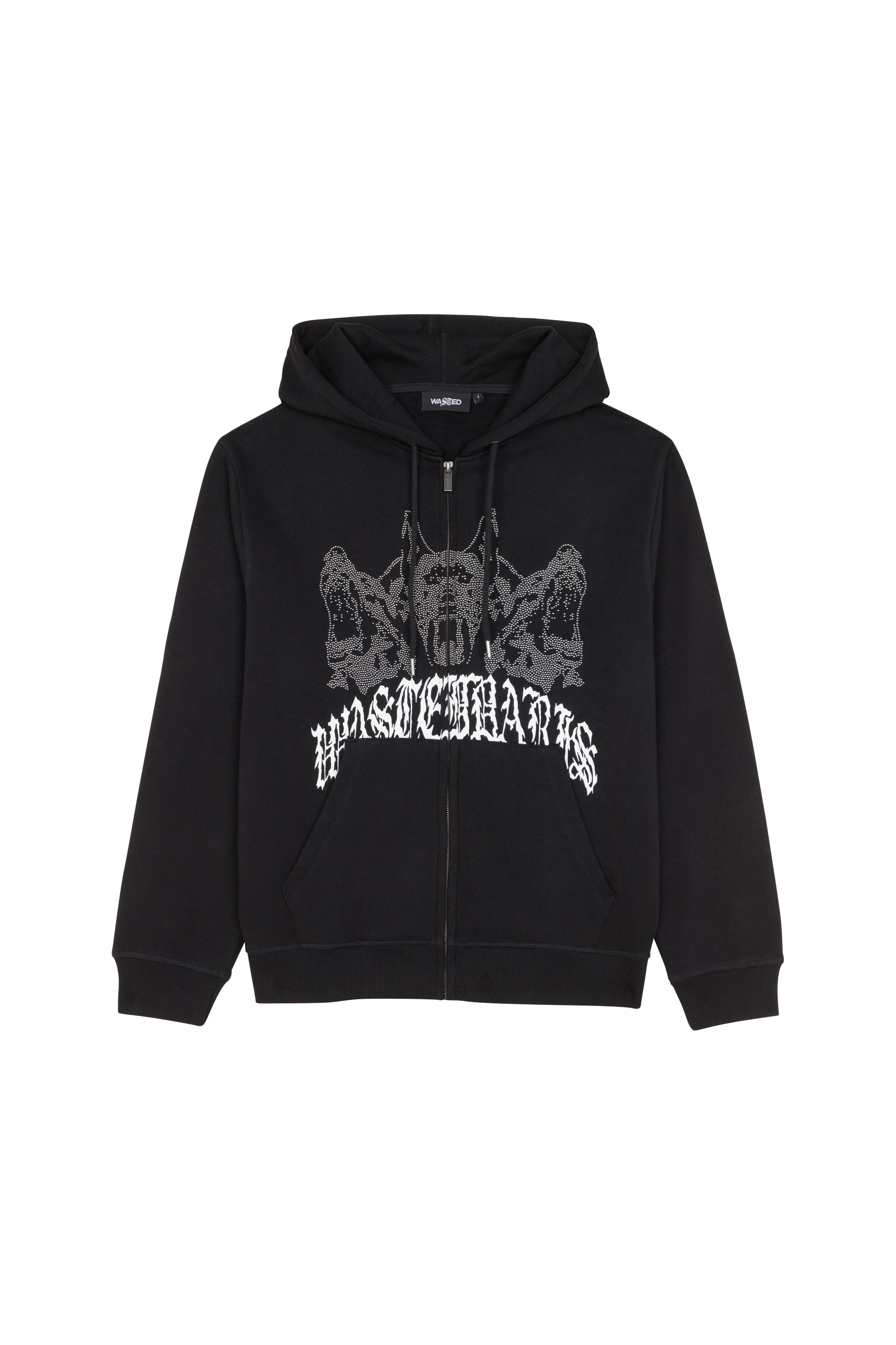 WASTED Hoodie zippé  HOODIE ZIP GUARDIAN Noir