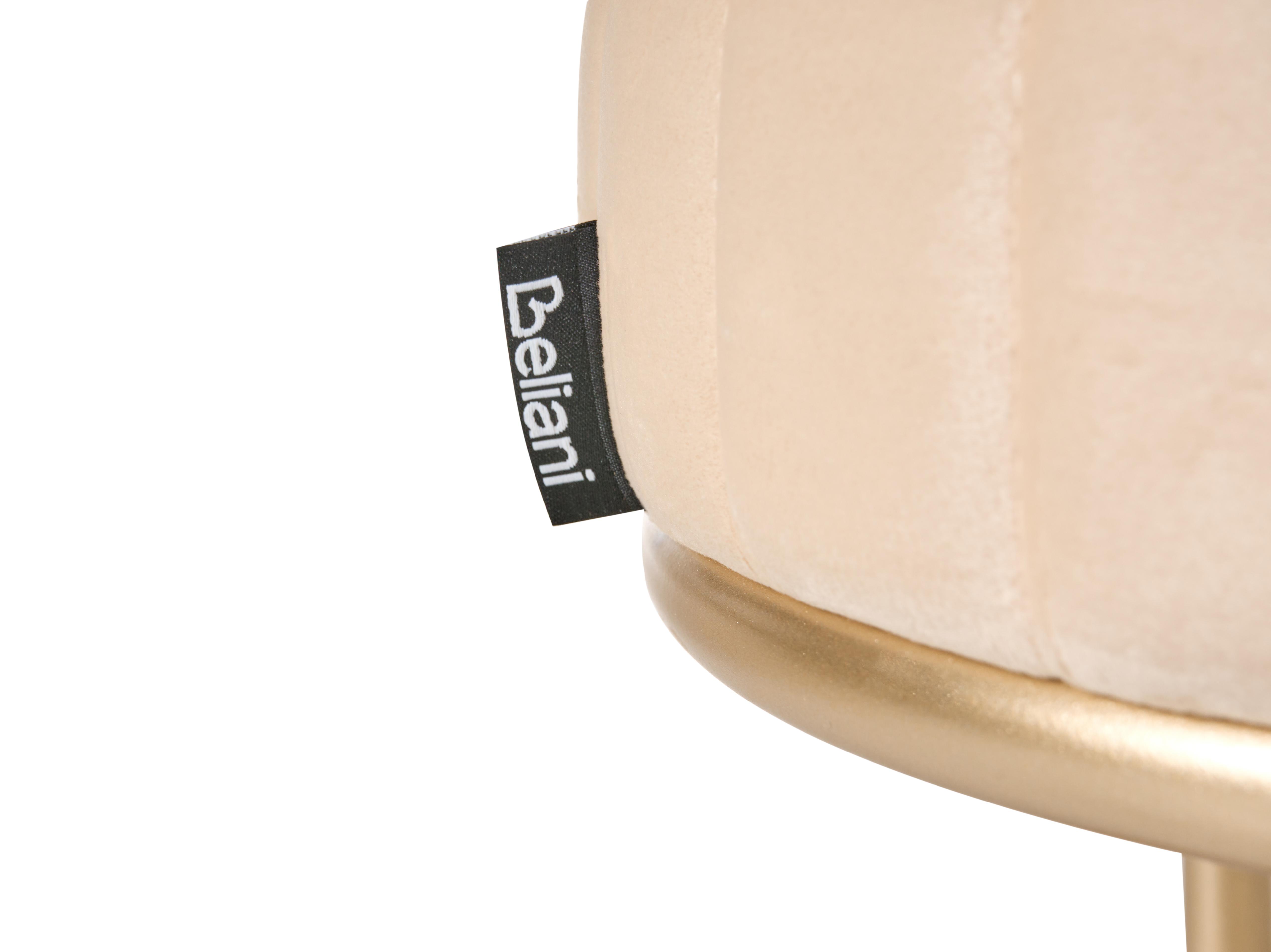 Schoenenbank met 2 niveaus VERGENNES Fluweel Beige