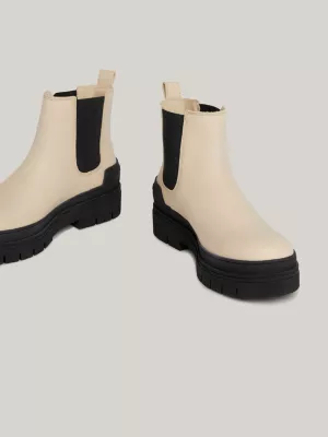 Botas casuais de couro até o tornozelo