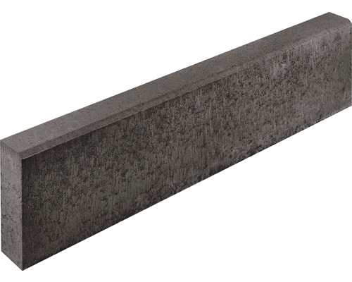 Betonnen boordsteen, antraciet, aan één zijde afgeschuind, 100 cm x 8 cm x 20 cm
