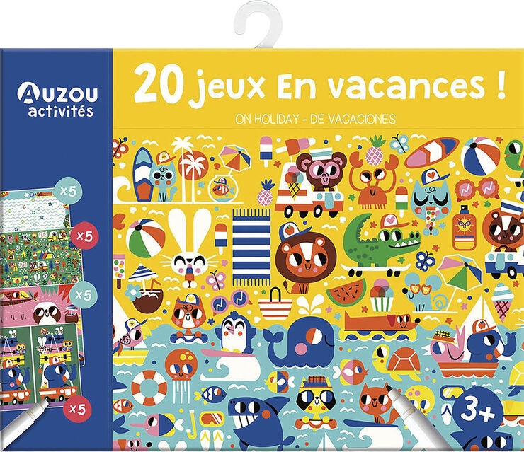 Auzou Auzou - Aktivitetskort - 20 opgaver - Ferie