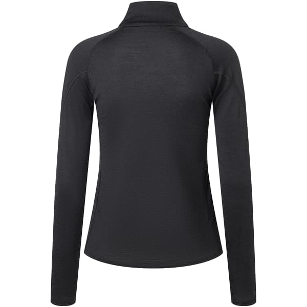 Sweat polaire SUPER.NATURAL W ARCTIC230 ZIP 1/4 JET BLACK