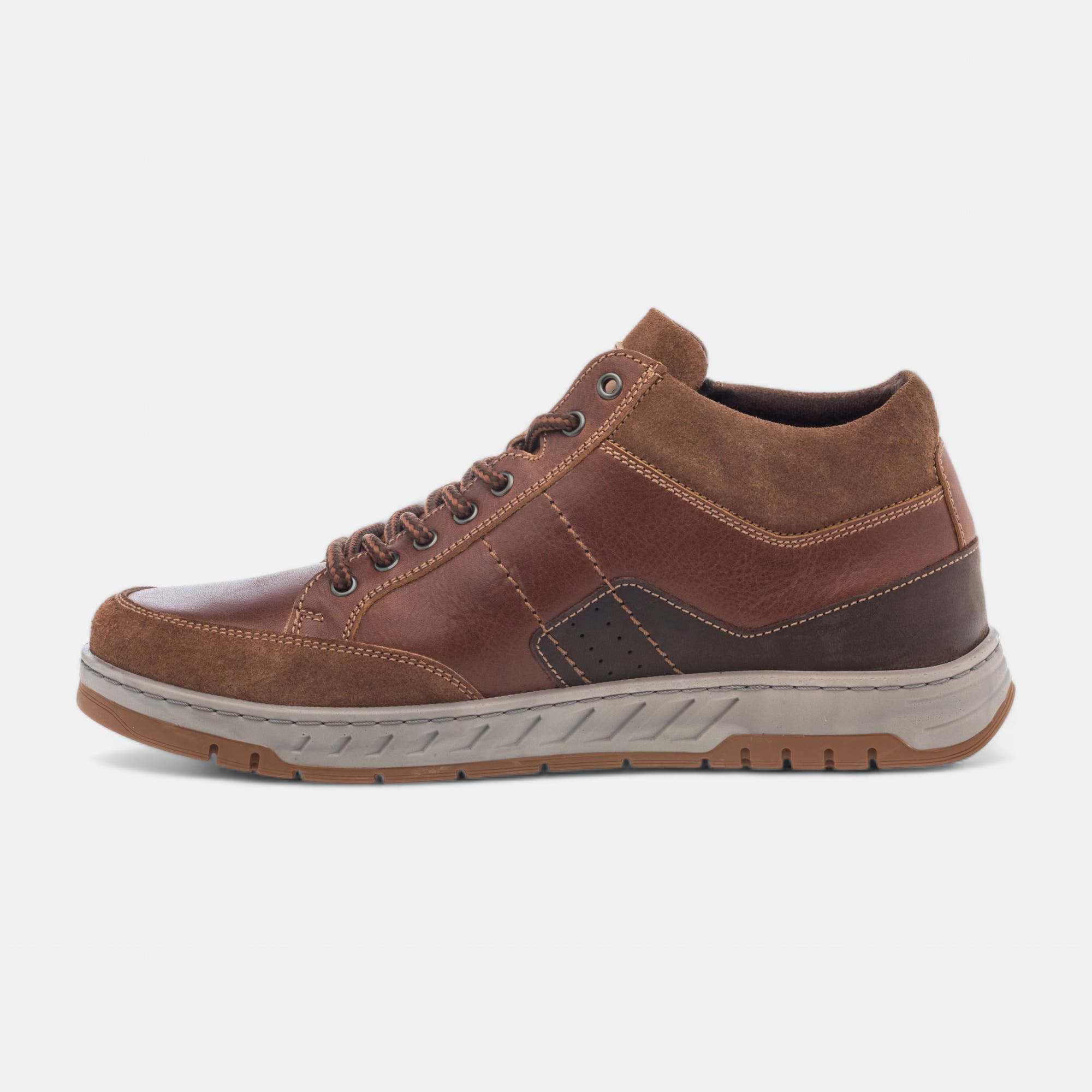 Derbies pieds sensibles Homme en cuir cognac