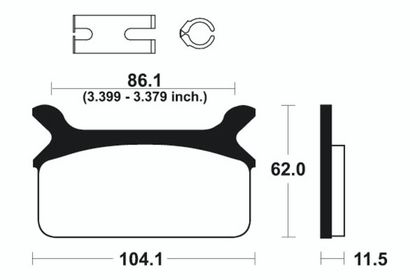 Plaquettes de freins Tecnium Performance métal fritté - MR168