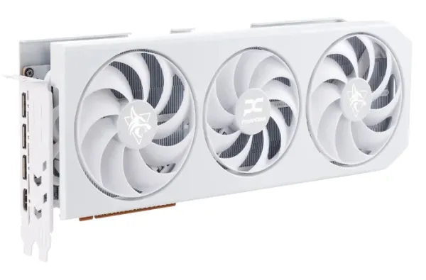 PowerColor Hellhound Radeon RX 9070 XT - Grafikkort - Radeon RX 9070 XT - 16 GB GDDR6 - PCIe 5.0 x16 - HDMI, 3 x DisplayPort - spektralhvid