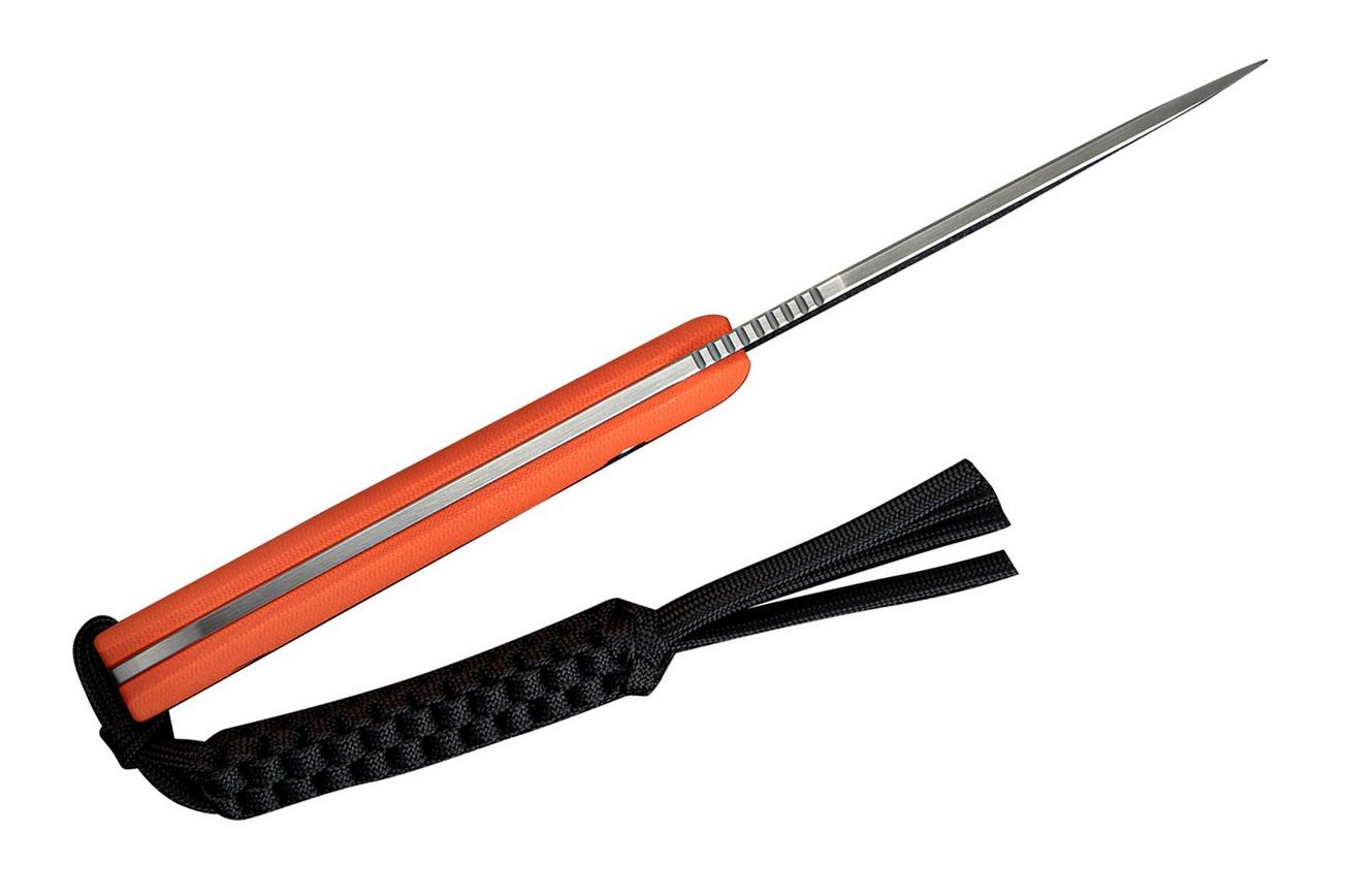 Civivi Gander C24058B-1, Satin Finished 14C28N, Orange G10 vaststaand mes, Matt Gentry design