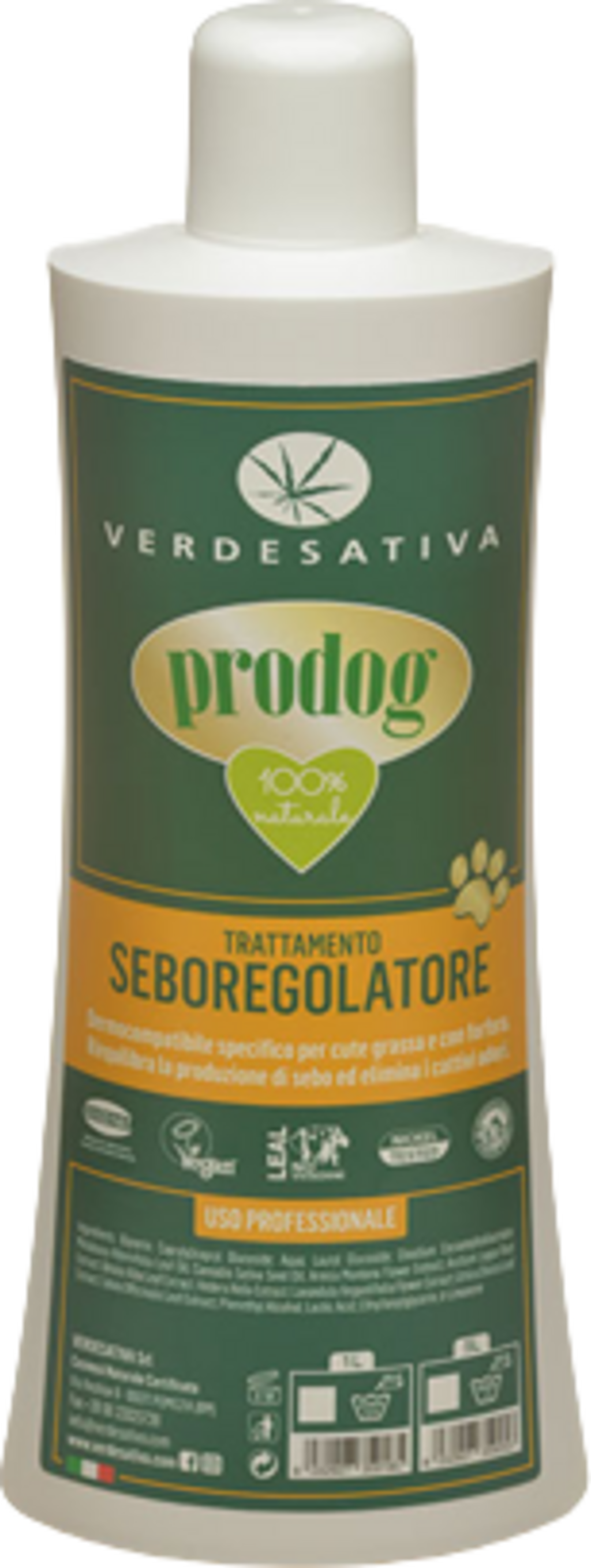 VERDESATIVA  prodog Normalisierendes Hundeshampoo Teebaum, 1 l