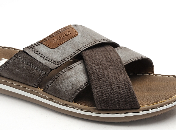 Rieker mules et sabots homme 21092 marron