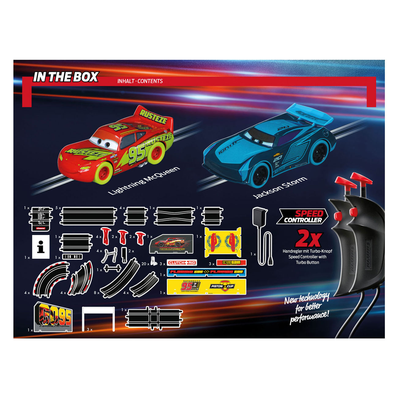Carrera GO!!! Racebaan - Disney Cars Glow Racers