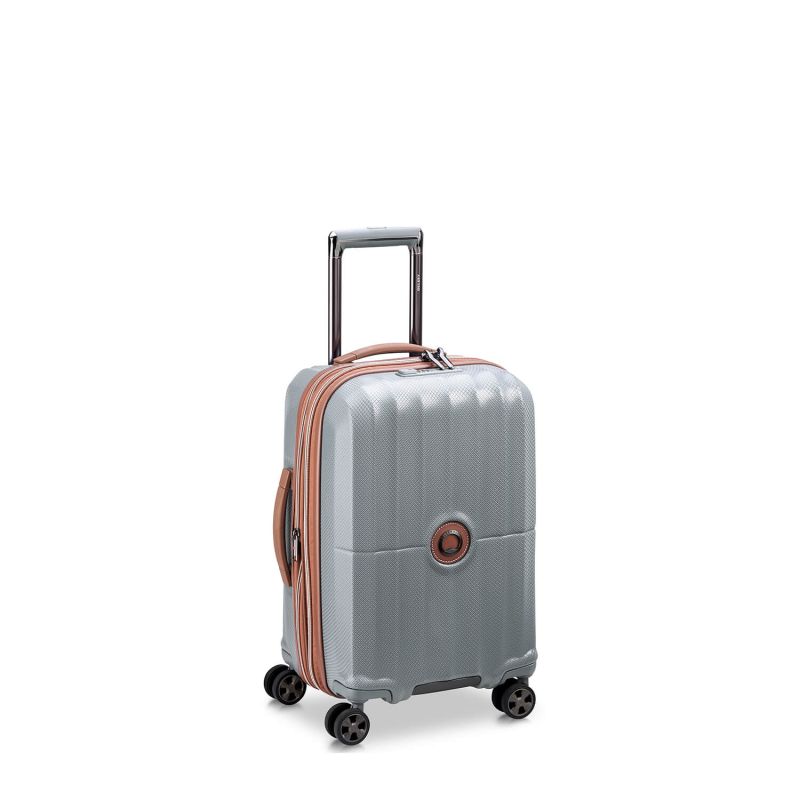 Valise cabine rigide St-Tropez Extensible 55 cm Platinium