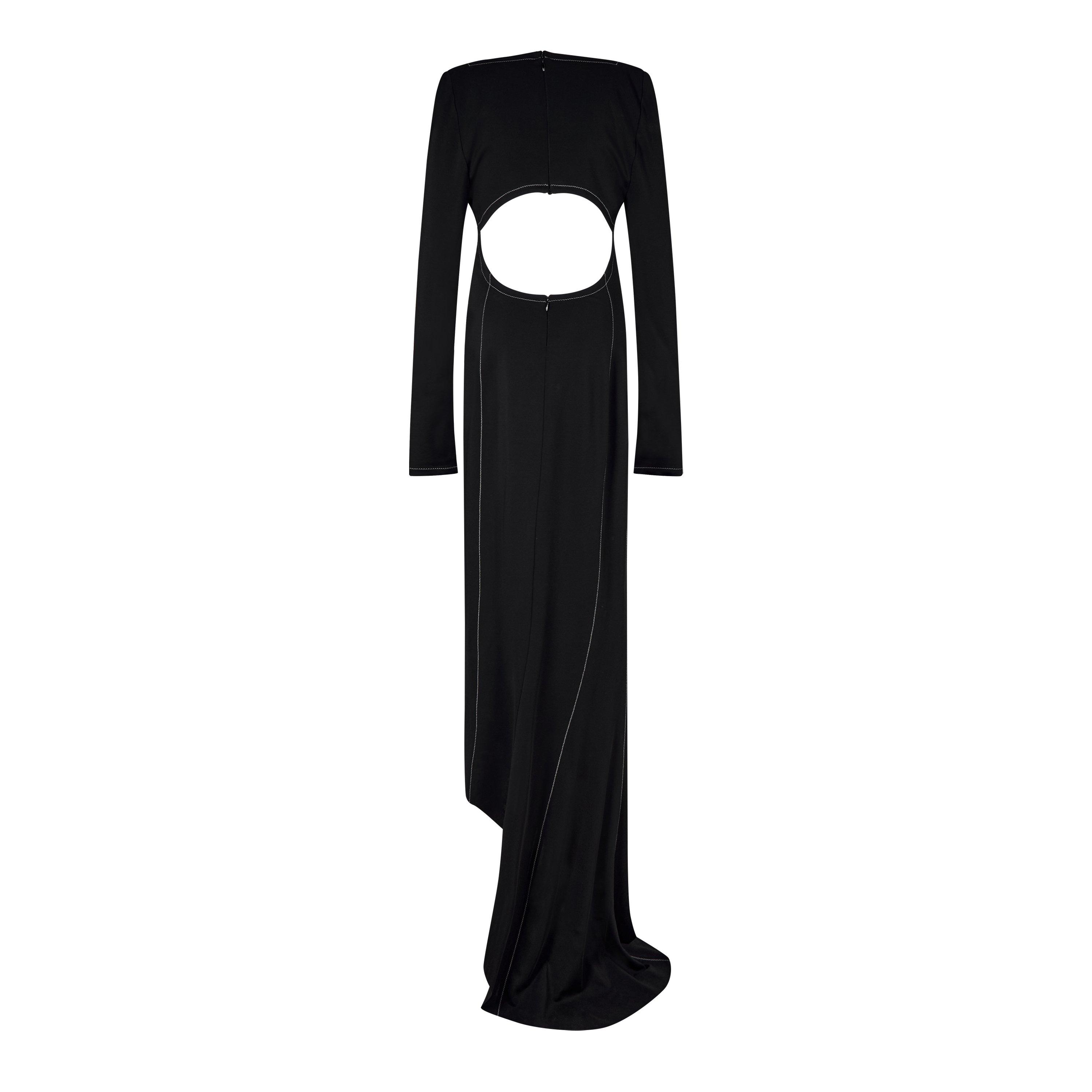 Off White Asymmetrical Dress