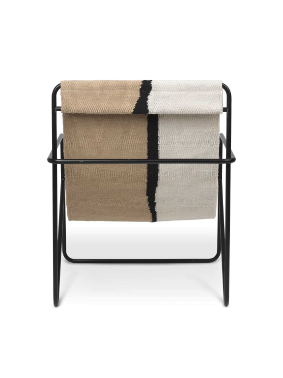 Ferm Living Desert fauteuil zwart onderstel Black/Soil