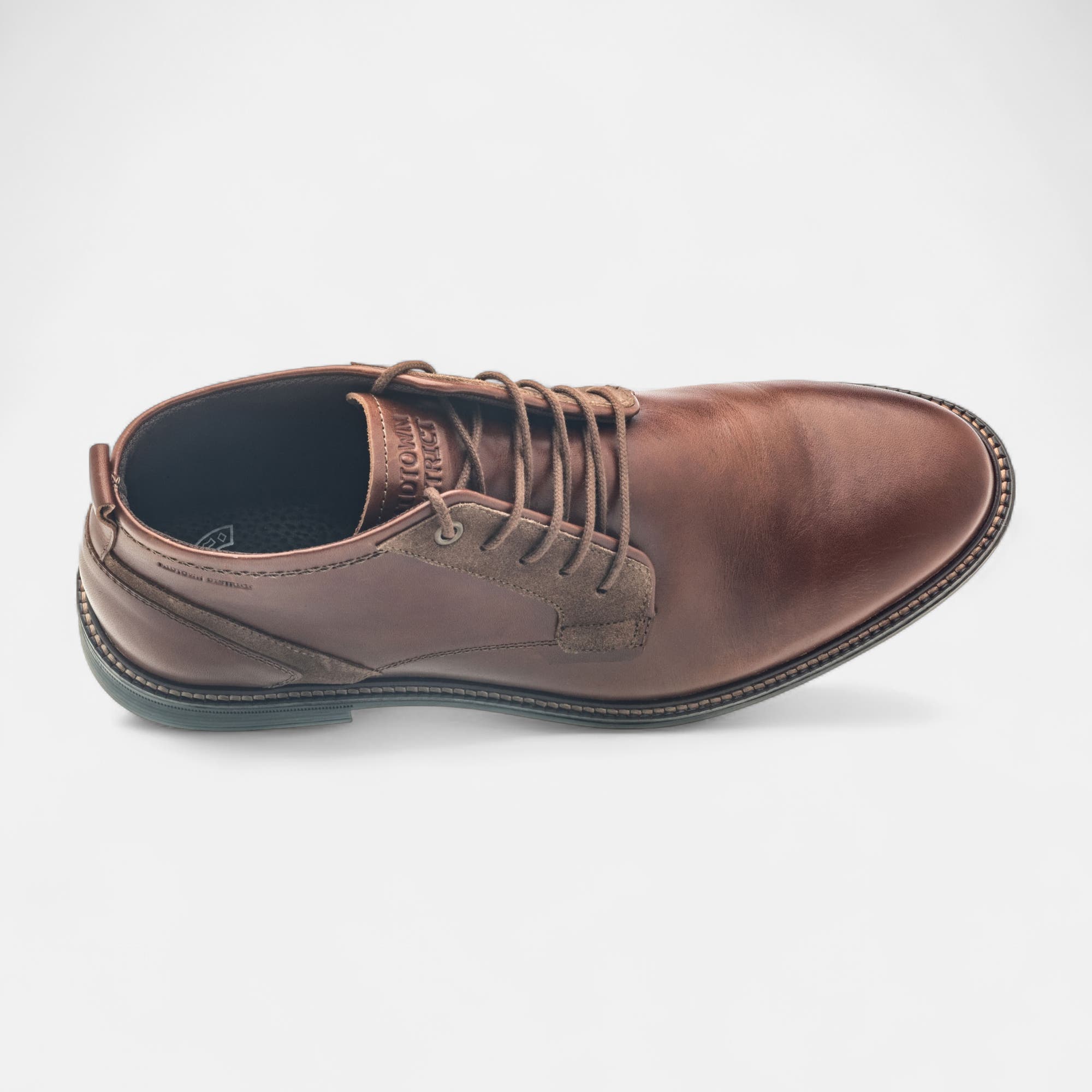 Bottines Homme en cuir cognac