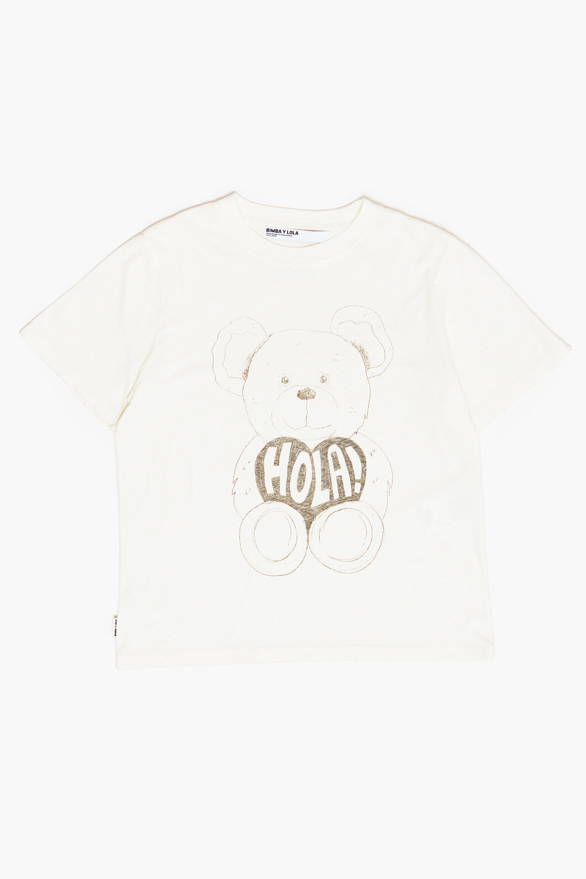 Camiseta Raw Panda com estampa de urso