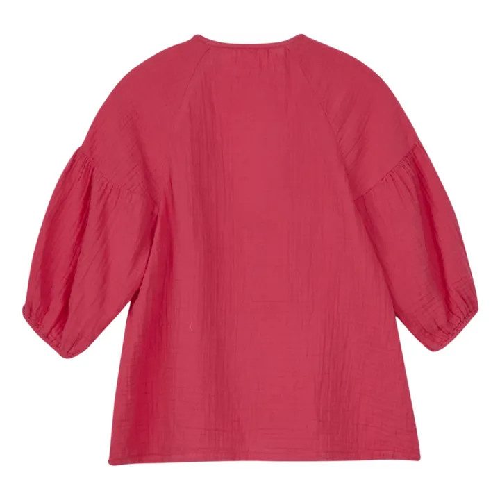 Xirena Blouse Felicity Gaze de Coton | Rose fuschia