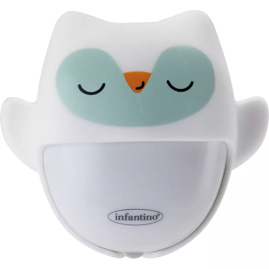 Infantino Nachtlicht und Glow-in-the-dark kuschliges Eulen-Geschenkset