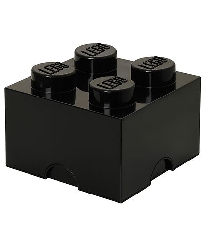 LEGO® Storage Aufbewahrungsbox - 4 Knäufe - 25x25x18 - Schwarz