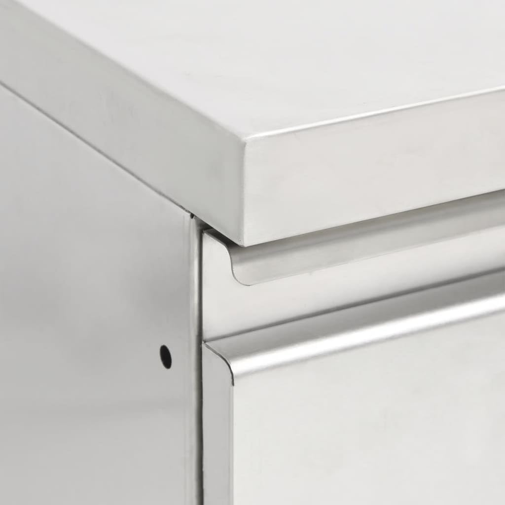Gastro Küchenschrank mit 3 Schubladen Edelstahl