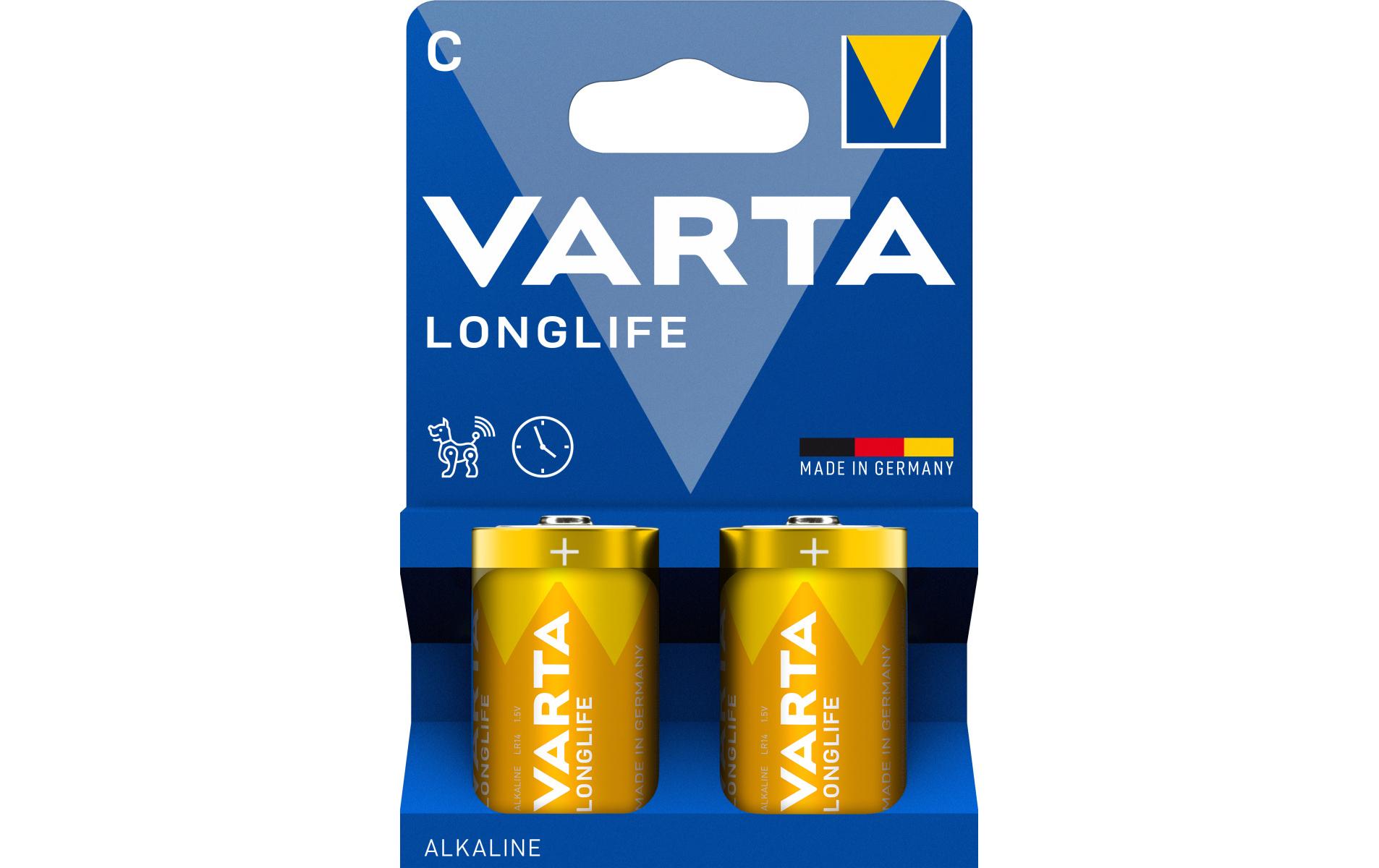 Batterie Longlife C , 2 StückGute Qualität – lange Lebensdauer und konstante Leistung