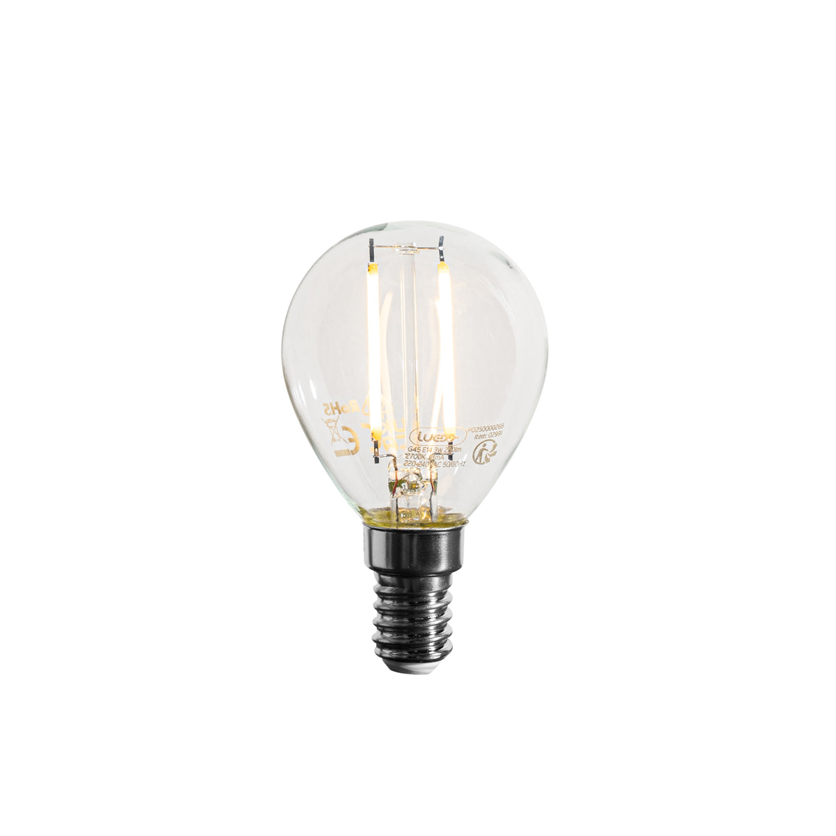 LUEDD E14 dimbare LED lamp P45 helder 3W 250 lm 2700K