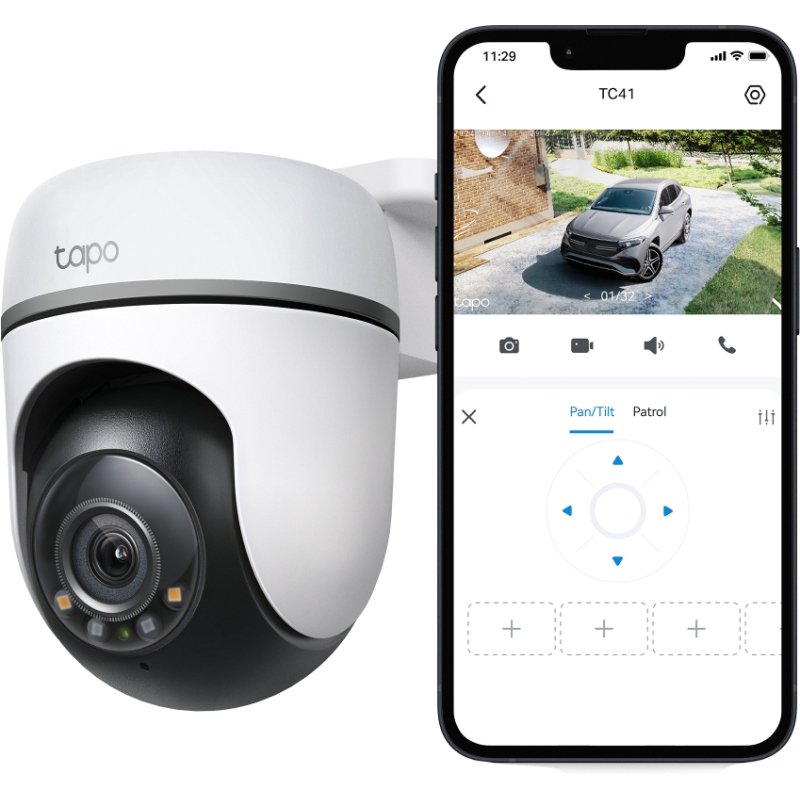 TP-Link Tapo TC41 V2 Sphérique Caméra de sécurité IP Intérieure et extérieure 2304 x 1296 pixels Plafond/Mur/Poteau