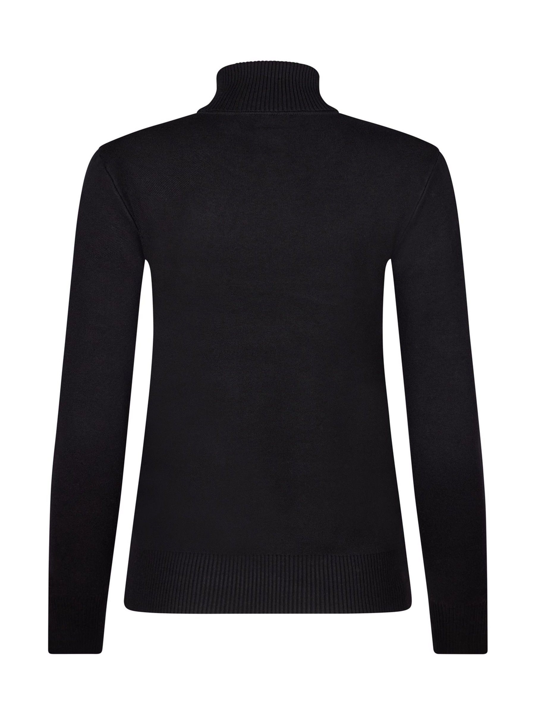 Zwart - The Little Tailor Ski Text Slim Fit Christmas Jumper